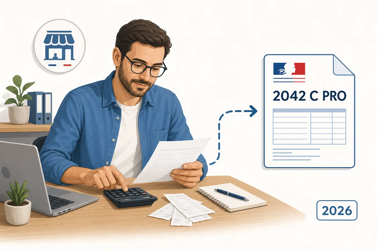 Auto-entrepreneur impôts 2026 - déclaration 2042 C PRO, BIC, BNC et versement libératoire