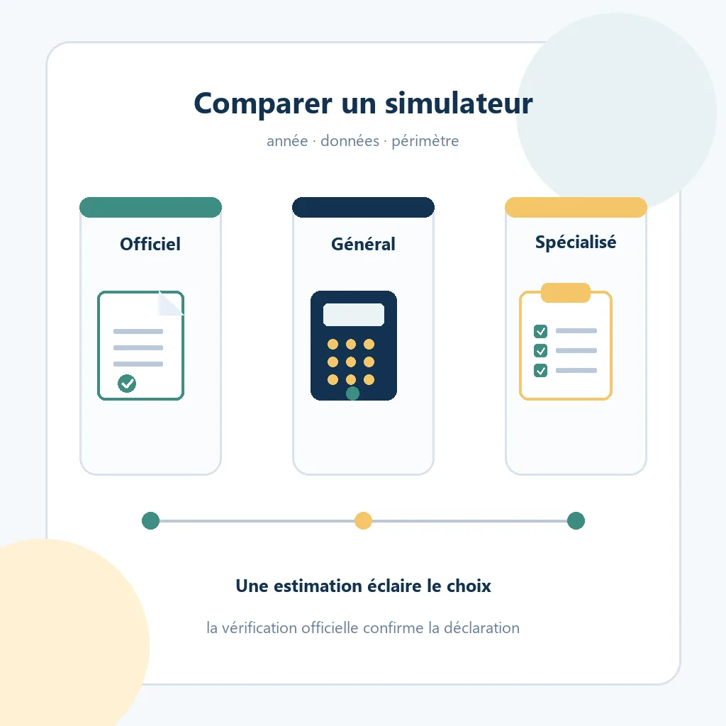 Comparaison des outils de simulation d'impôts selon le besoin du contribuable